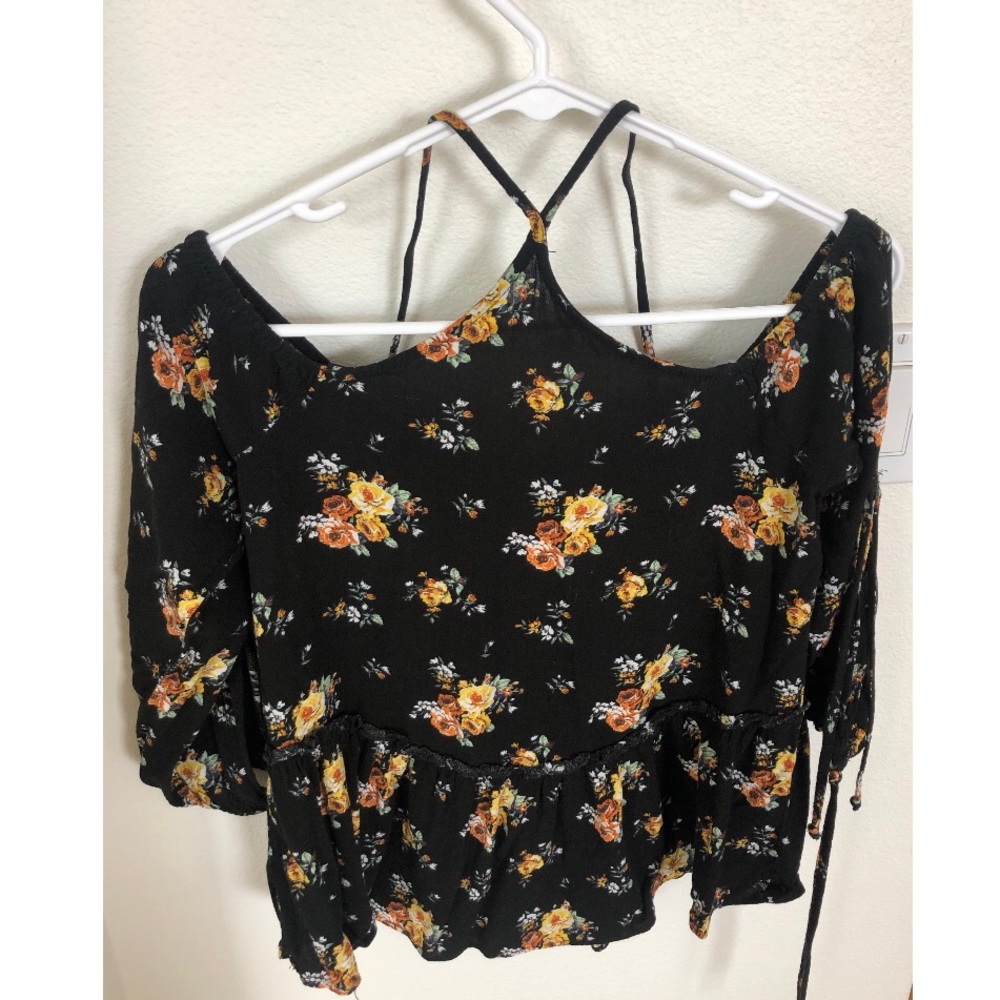 Floral off the shoulder top